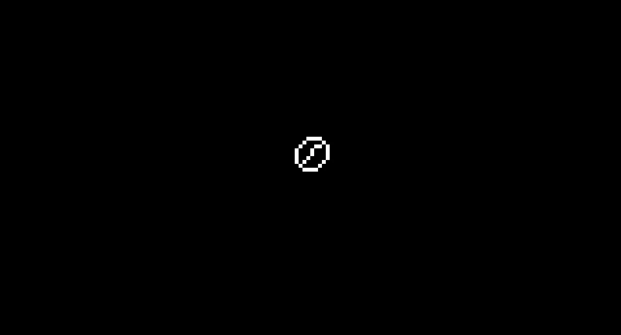 Animated intro screen showing a pixelated coffee bean liquifying into a V60 pour over and pouring out to form a old CRT monitor that eventually zooms in as a static signal clears to show the Brewed Bean Games logo.